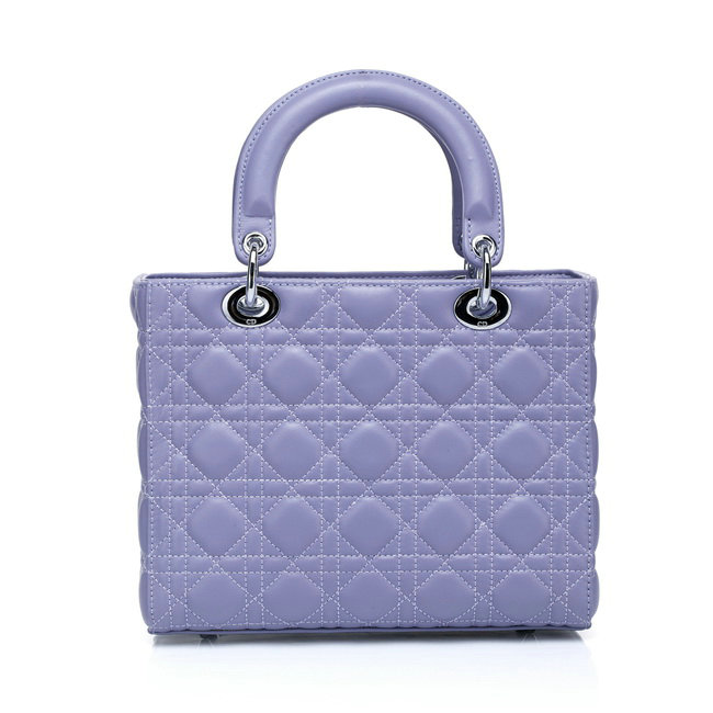 replica jumbo lady dior lambskin leather 6325 purple